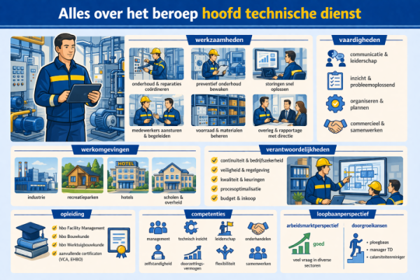 Alles over het beroep hoofd technische dienst Wat doet een hoofd technische dienst